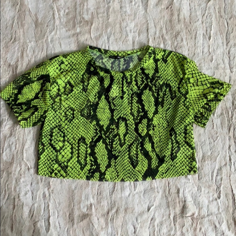 Fashion nova neon crop top